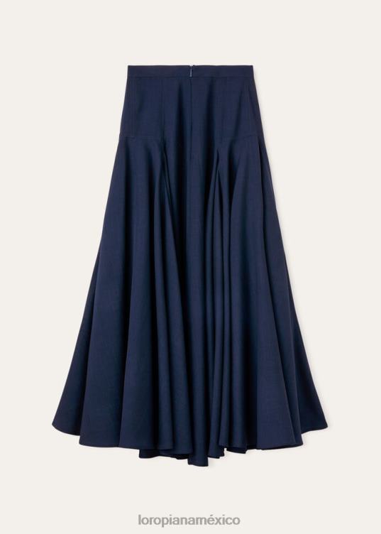 Loro Piana mujer falda flavia verde sencha (50w5) 2FPNR364