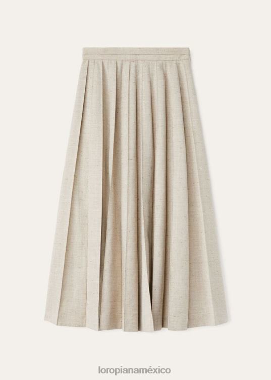 Loro Piana mujer falda fumiko arena suiseki (d0ka) 2FPNR360