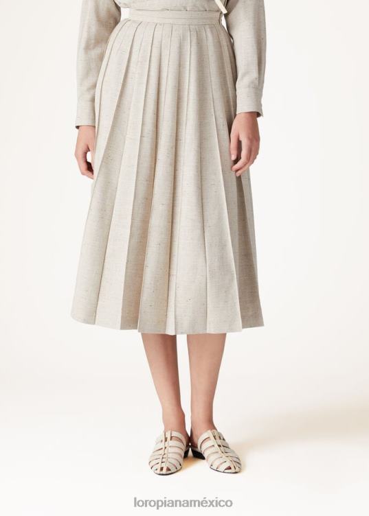 Loro Piana mujer falda fumiko arena suiseki (d0ka) 2FPNR360