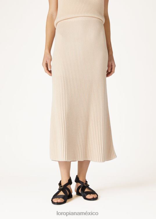 Loro Piana mujer falda ikeda raíz de loto (a0dl) 2FPNR358