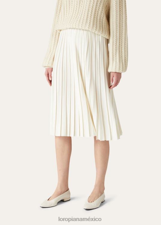 Loro Piana mujer falda regalo de reyes blanco elegante (f4kw) 2FPNR372