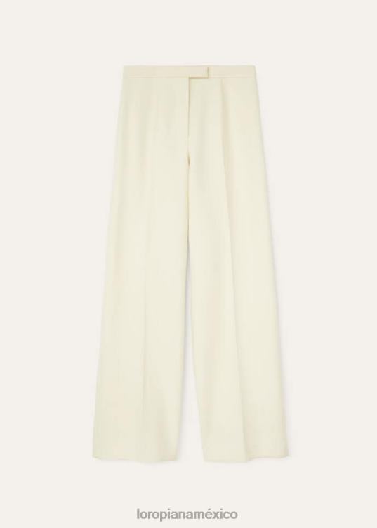 Loro Piana mujer el regalo de reyes pantalones de encina daikon (20cp) 2FPNR283