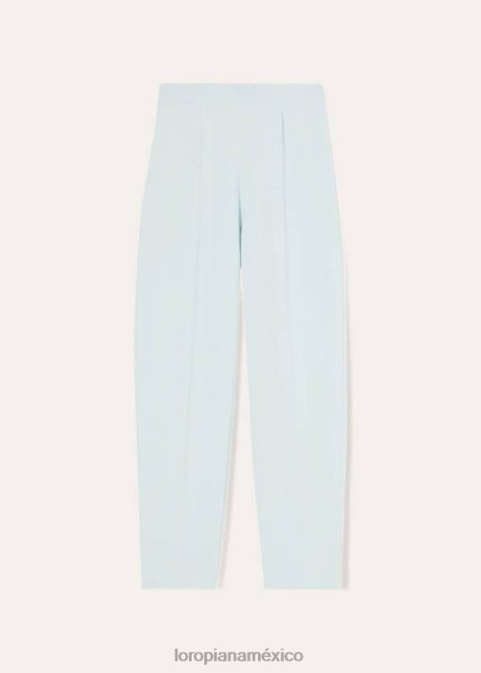 Loro Piana mujer el regalo de reyes pantalones stretto cielo de caramelo (601m) 2FPNR351
