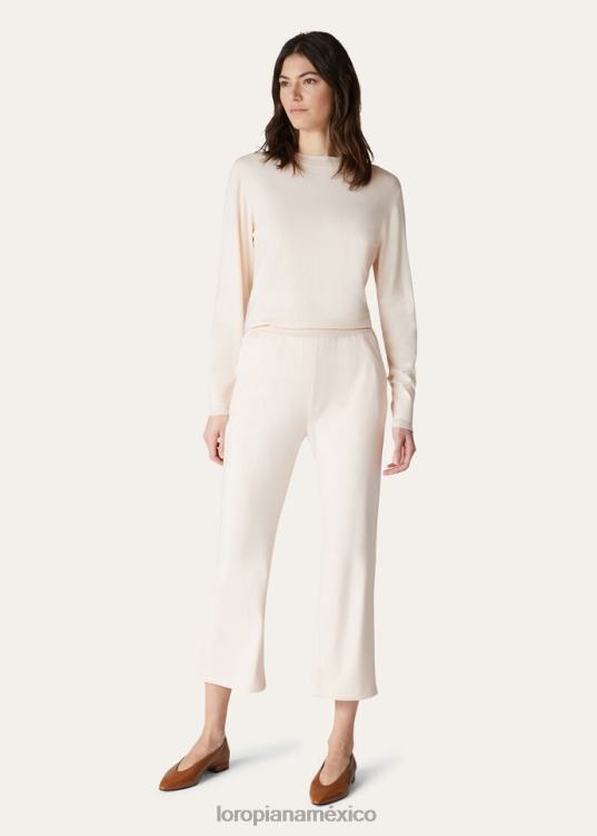 Loro Piana mujer el regalo de reyes pantalones suaves flor de almendro (30ax) 2FPNR334