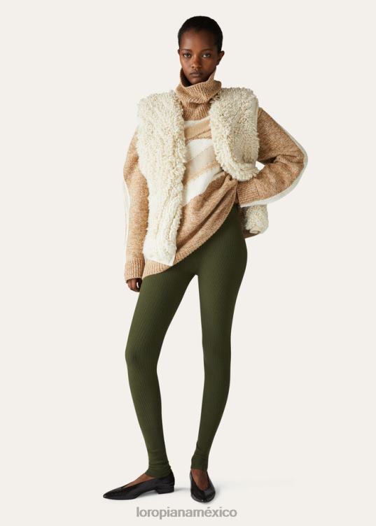 Loro Piana mujer leggings diavolezza turrón (1230) 2FPNR312