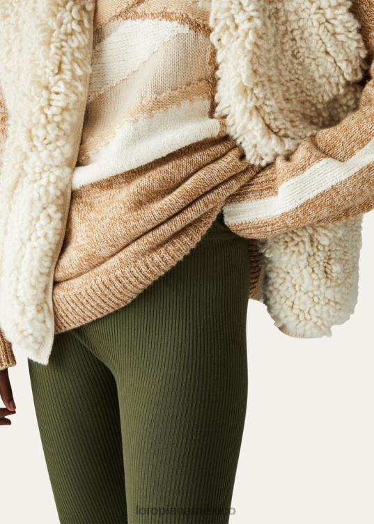 Loro Piana mujer leggings diavolezza turrón (1230) 2FPNR312