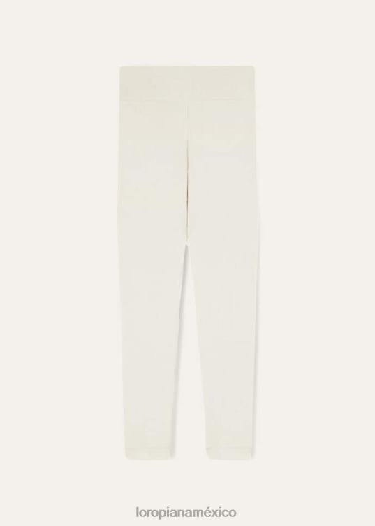 Loro Piana mujer leggings envolventes nieve blanca (1232) 2FPNR330