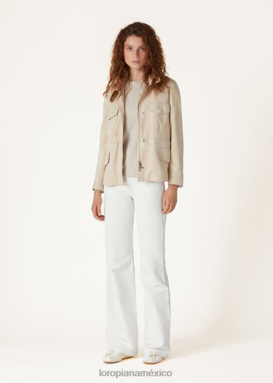 Loro Piana mujer pantalon danbeth blanco (1000) 2FPNR343