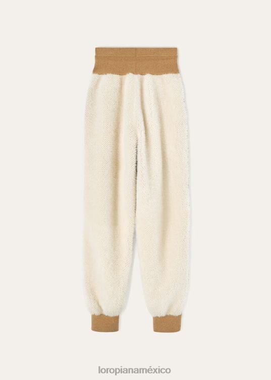 Loro Piana mujer pantalon gadiel crema natural (a0d4) 2FPNR316
