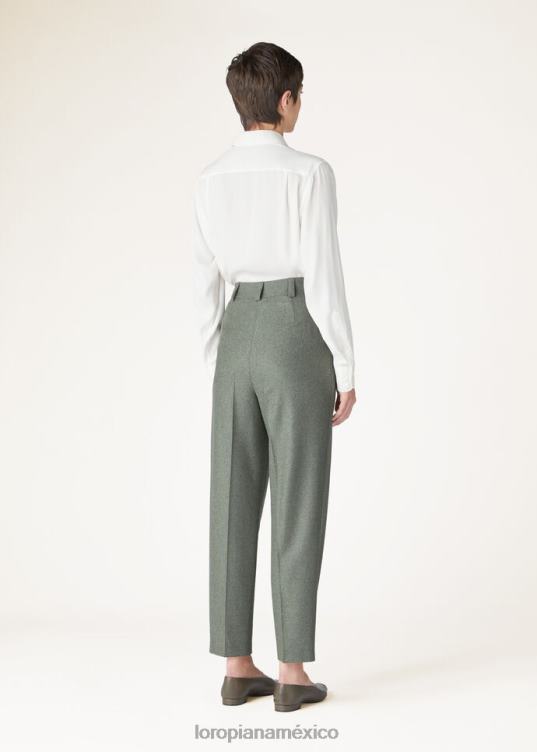 Loro Piana mujer pantalones albaneses shiso mel seco (50xc) 2FPNR292