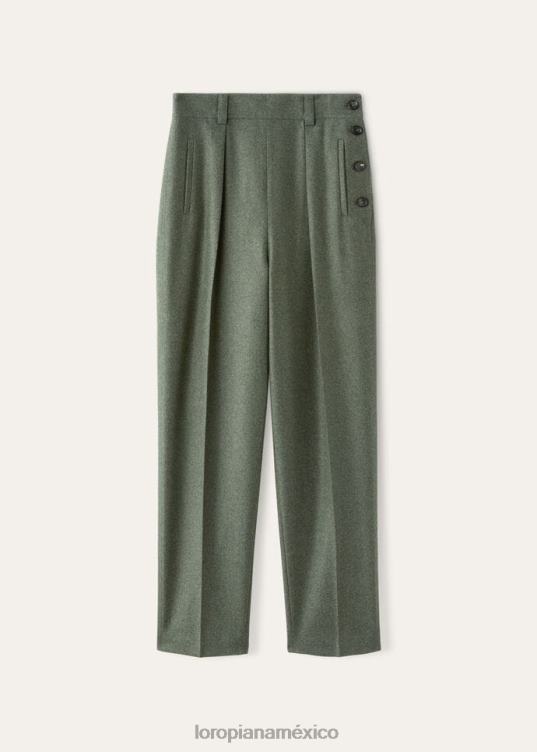 Loro Piana mujer pantalones albaneses shiso mel seco (50xc) 2FPNR292