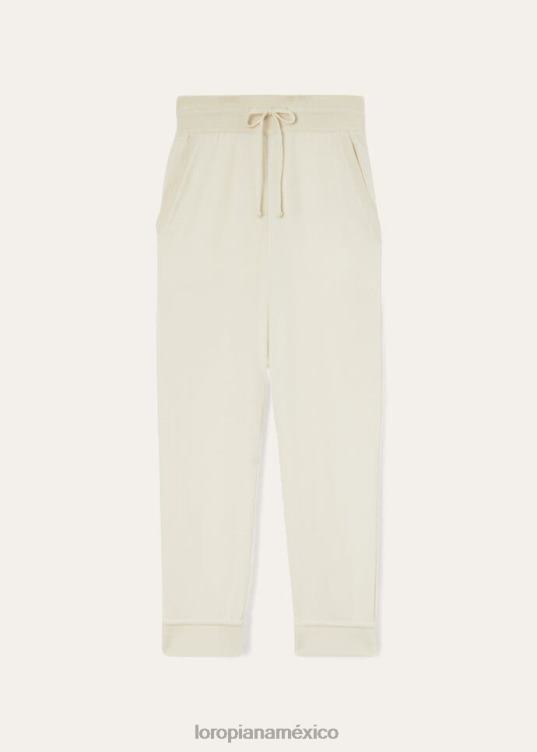 Loro Piana mujer pantalones capullo marfil vainilla (106i) 2FPNR323