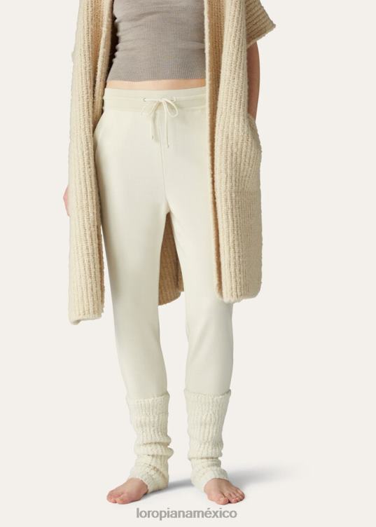 Loro Piana mujer pantalones capullo marfil vainilla (106i) 2FPNR323