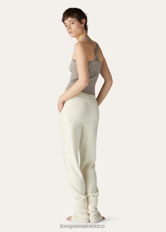 Loro Piana mujer pantalones capullo nieve blanca (1232) 2FPNR324