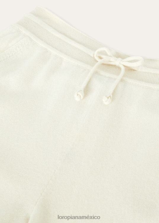Loro Piana mujer pantalones capullo nieve blanca (1232) 2FPNR324