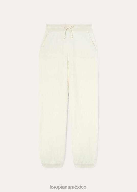 Loro Piana mujer pantalones capullo nieve blanca (1232) 2FPNR324