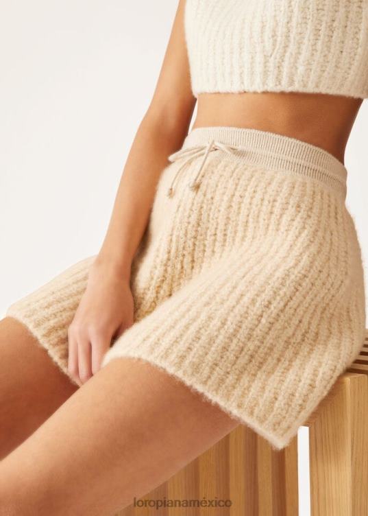 Loro Piana mujer pantalones cortos envolventes kasha (a04t) 2FPNR350