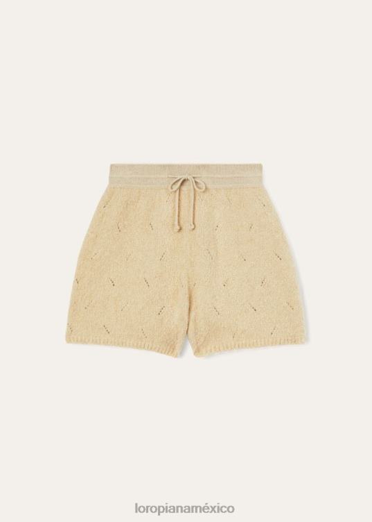 Loro Piana mujer pantalones cortos envolventes nieve blanca (1232) 2FPNR320