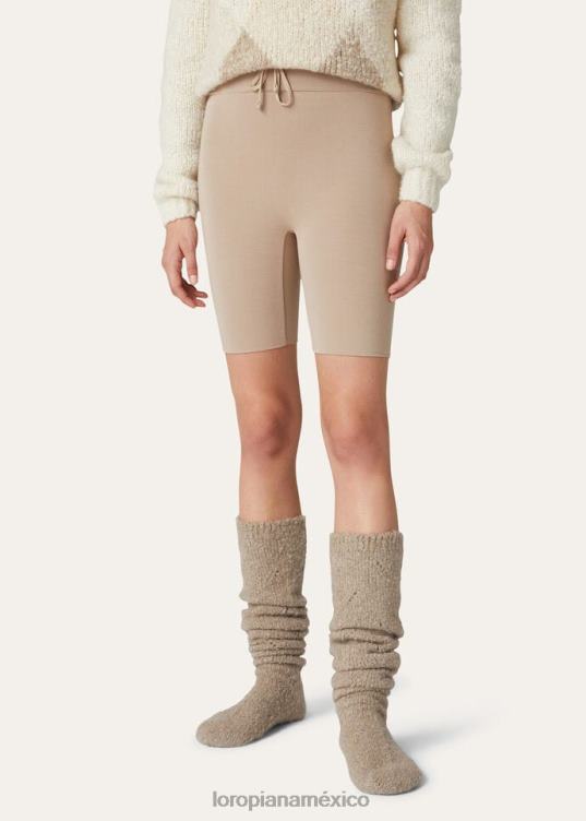 Loro Piana mujer pantalones cortos envolventes nieve blanca (1232) 2FPNR328