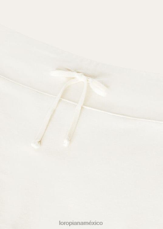 Loro Piana mujer pantalones cortos envolventes nieve blanca (1232) 2FPNR329