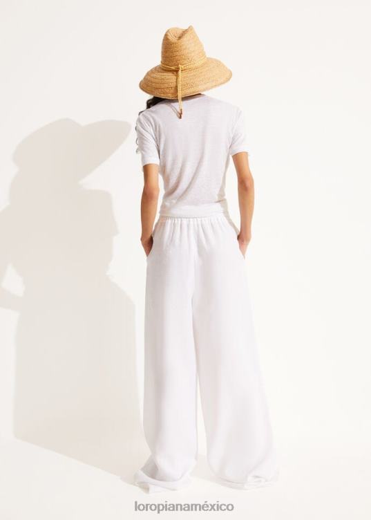 Loro Piana mujer pantalones grises blanco óptico (1005) 2FPNR340