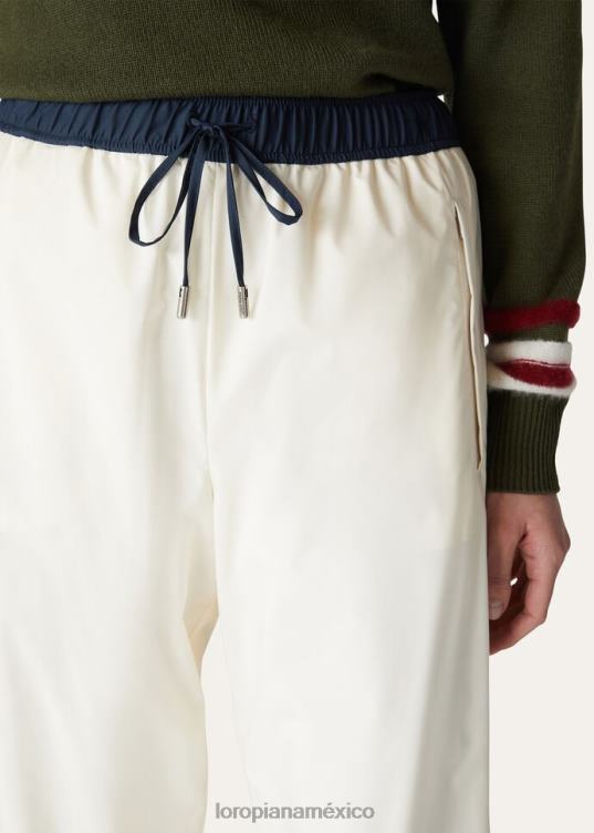 Loro Piana mujer pantalones keelan turrón/azul marino (b1hb) 2FPNR310