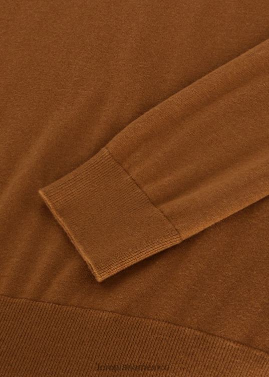 Loro Piana mujer Cuello redondo vicuña oscura natural (e09y) 2FPNR49