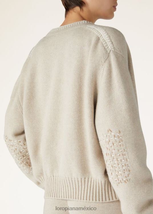 Loro Piana mujer cárdigan ashi salsa de sésamo mel (d0iy) 2FPNR20
