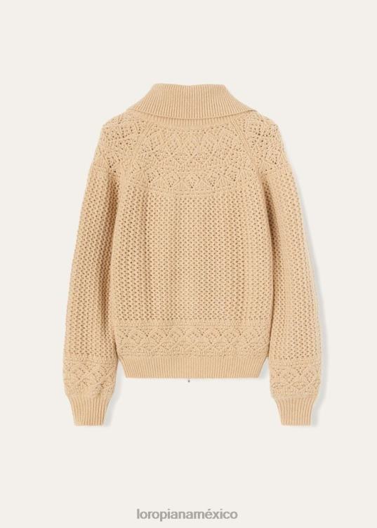 Loro Piana mujer cárdigan engadina nieve blanca (1232) 2FPNR42