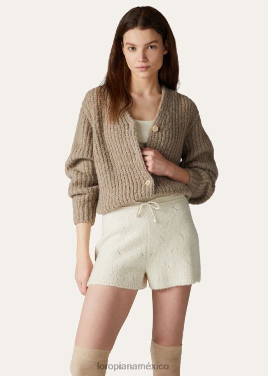 Loro Piana mujer cárdigan envolvente nieve blanca (1232) 2FPNR60