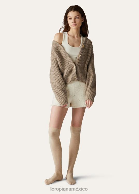 Loro Piana mujer cárdigan envolvente nieve blanca (1232) 2FPNR60