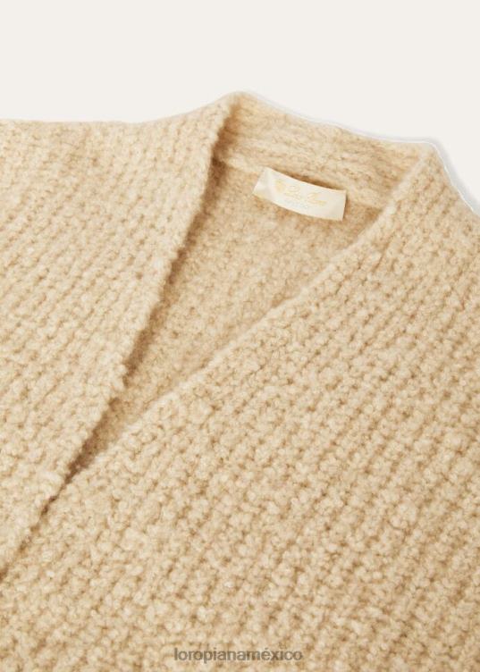 Loro Piana mujer cárdigan envolvente nieve blanca (1232) 2FPNR68