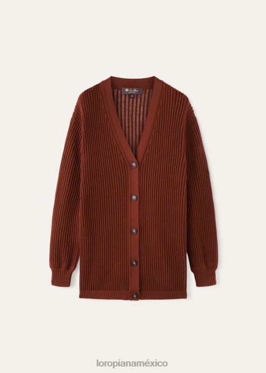 Loro Piana mujer cárdigan ikeda raíz de loto (a0dl) 2FPNR1