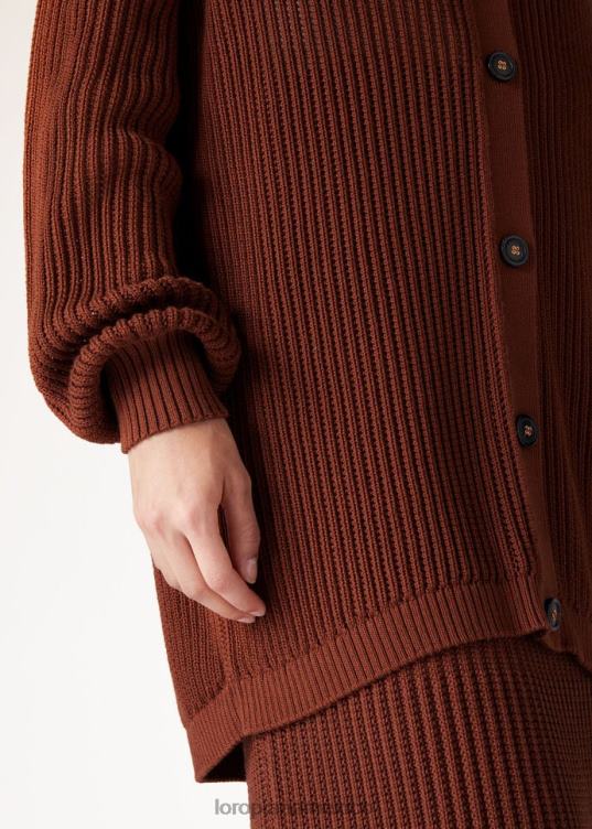 Loro Piana mujer cárdigan ikeda raíz de loto (a0dl) 2FPNR1