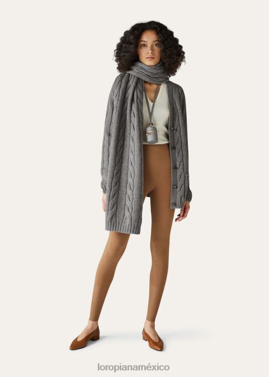 Loro Piana mujer cárdigan napier nieve blanca (1232) 2FPNR375