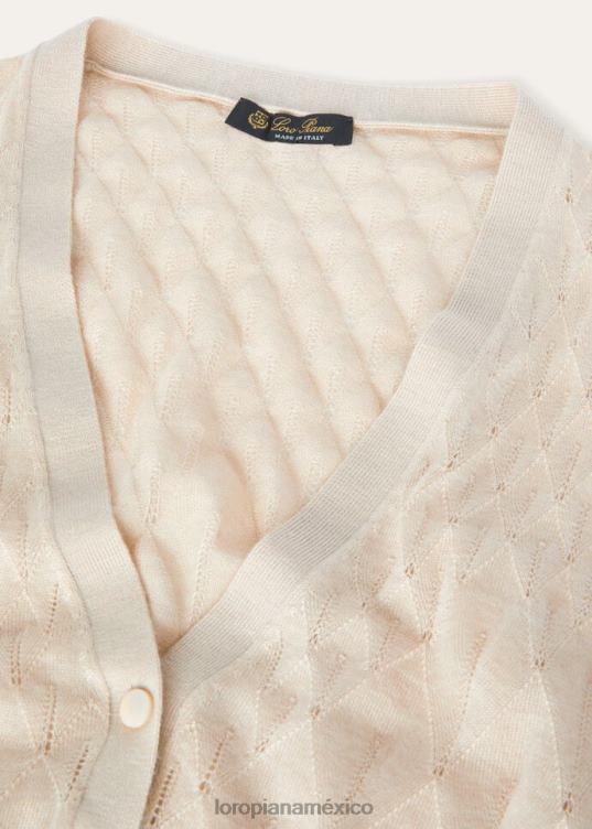 Loro Piana mujer cárdigan takao mezcla de dunas claras (a123) 2FPNR6