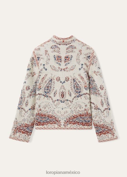 Loro Piana mujer chaqueta ishikari elegante pasley (f5vi) 2FPNR31