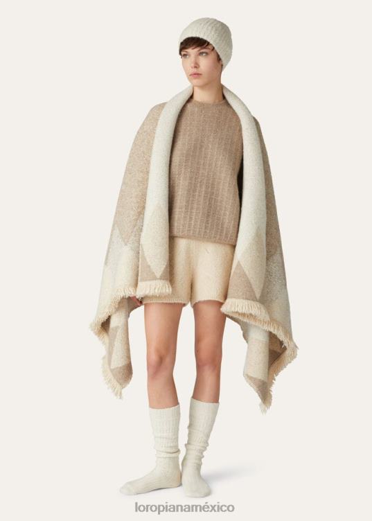 Loro Piana mujer cuello redondo envolvente kasha (a04t) 2FPNR377