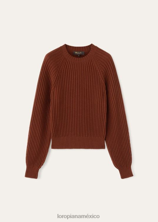 Loro Piana mujer cuello redondo ikeda tetera de barro (p08u) 2FPNR2