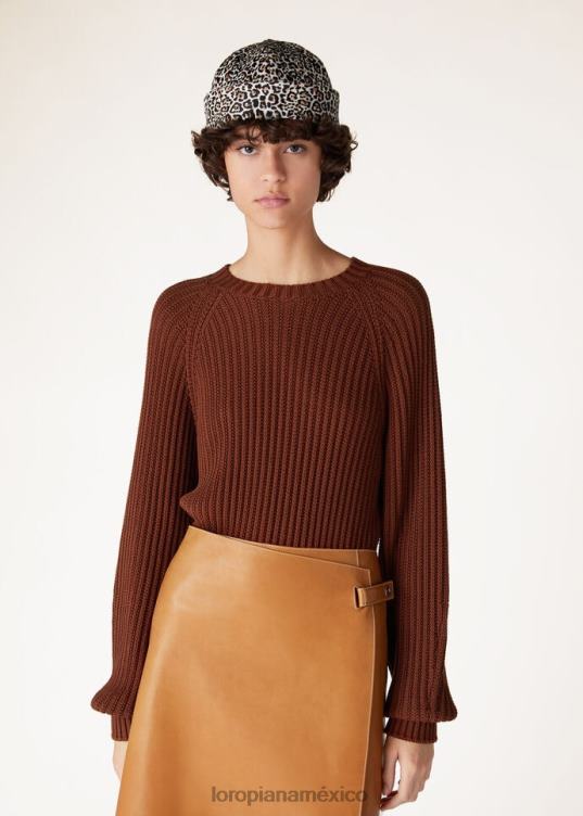 Loro Piana mujer cuello redondo ikeda tetera de barro (p08u) 2FPNR2