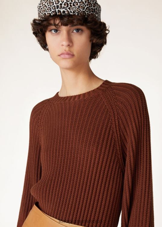 Loro Piana mujer cuello redondo ikeda tetera de barro (p08u) 2FPNR2