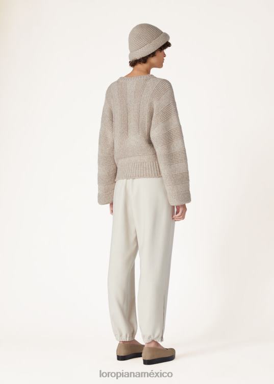 Loro Piana mujer cuello redondo mashu arena de jardín (d0it) 2FPNR21