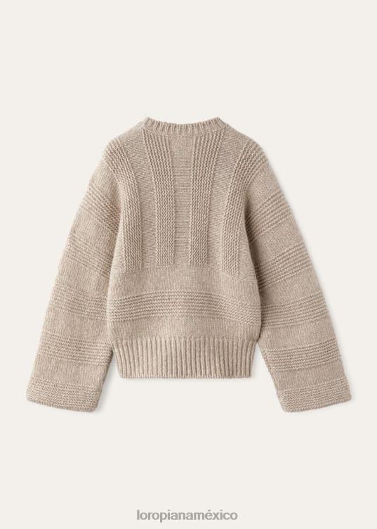 Loro Piana mujer cuello redondo mashu arena de jardín (d0it) 2FPNR21