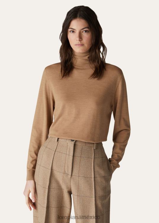 Loro Piana mujer el regalo de reyes cuello alto mezcla de bellota (e028) 2FPNR51