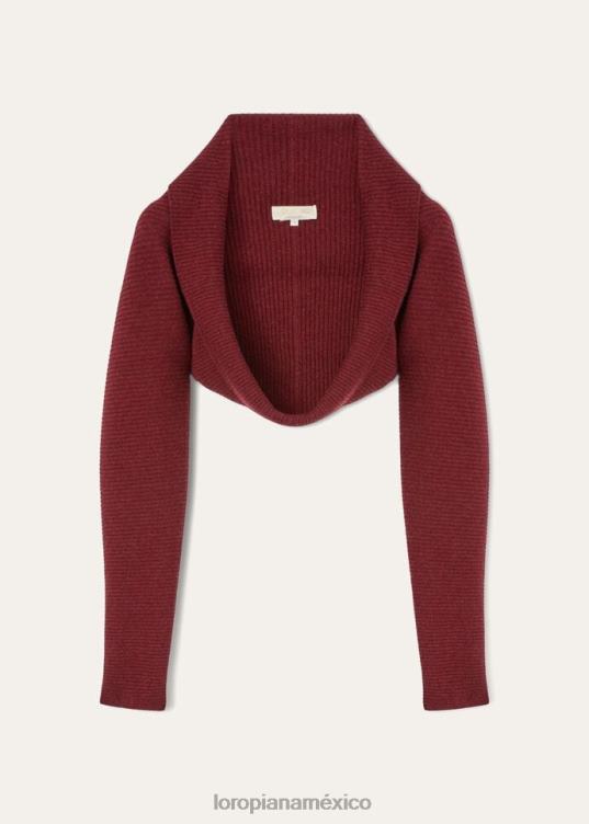 Loro Piana mujer encogimiento de hombros mezcla de rosa del desierto (d440) 2FPNR77