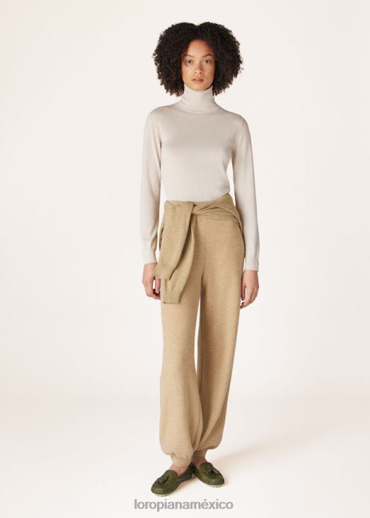 Loro Piana mujer jersey de cuello alto neopiuma negro (8000) 2FPNR99