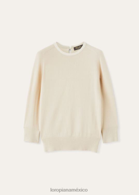 Loro Piana mujer kiso cuello redondo variante chiara (f5yv) 2FPNR26