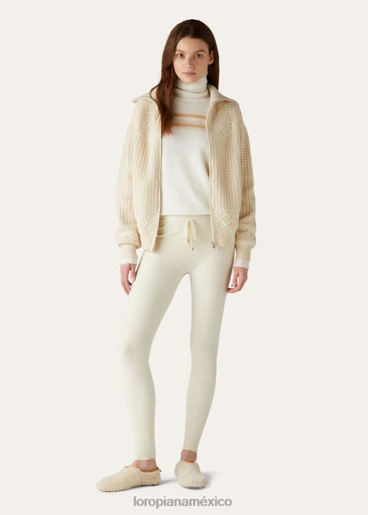 Loro Piana mujer leggings diavolezza turrón (1230) 2FPNR40