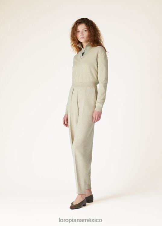 Loro Piana mujer pantalones ashi aguas termales mel (50x1) 2FPNR15