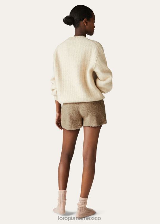 Loro Piana mujer pantalones cortos envolventes nieve blanca (1232) 2FPNR55